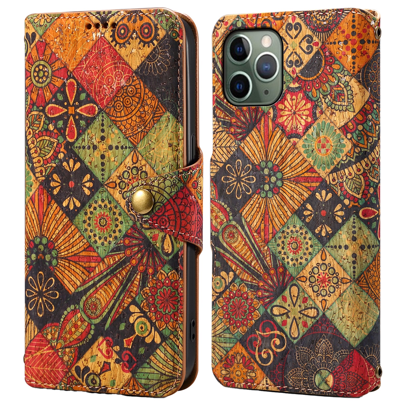 For iPhone 11 Pro Leather Case Floral Printing Stand Wallet Phone Cover For iPhone 11 Pro Leather Case Floral Printing Stand Wallet Phone Cover